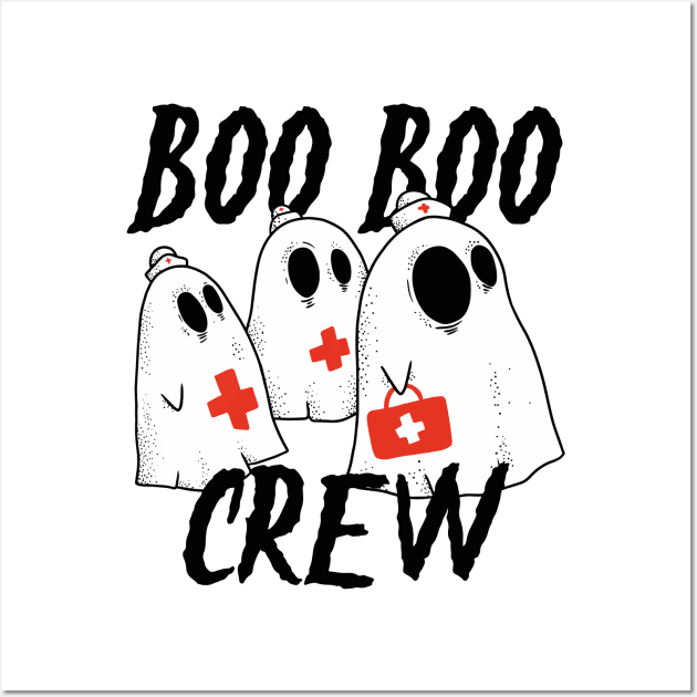 Boo Boo Crew Halloween Wall Art by uncommontee